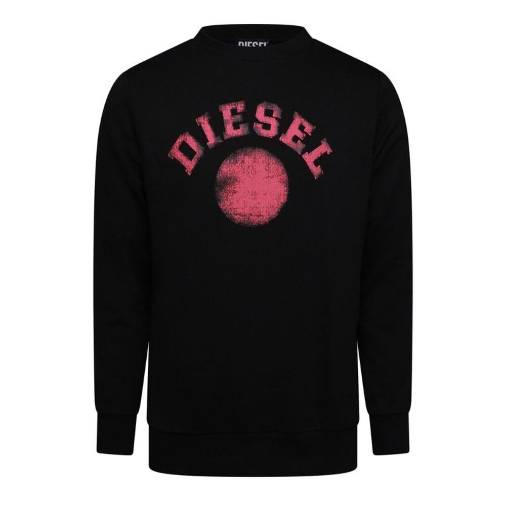 Diesel Mens S-Gir 9-4 Logo Crew Neck Sweatshirt / Caviar
